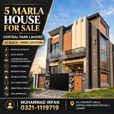 5 Marla Corner House Gas Available In Central Park 5 Marla Corner House Gas Available In Central Park