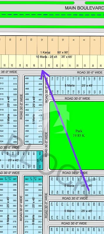 10 Marla Residencial plot available for sale in Haider Block
