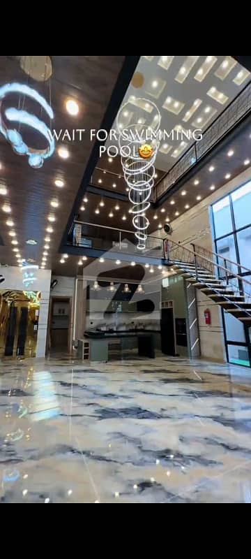 one kanal Brand new luxury triple storey house with lift available for sale