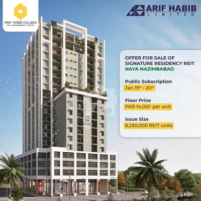 Signature Apartment Nayanazimabad 3 bed dd apartment available for sale