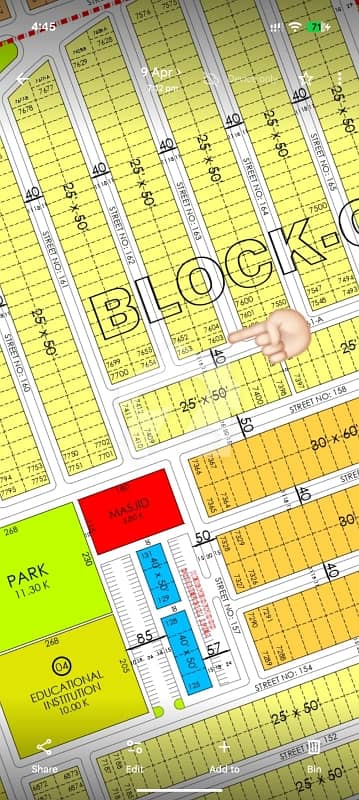 5 Marla Corner Solid Plot Block C Faisal Hills For Sale