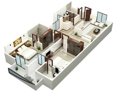 2-Bed Corner Apartment | Murree & Margalla Facing | 1,638 Sq. Ft. | 10th Floor