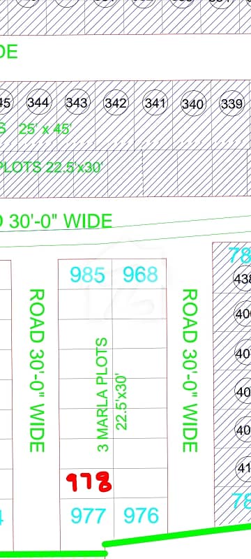3 Marla plot for sale in Bilal block