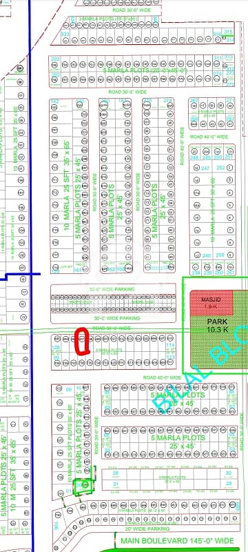 5 Marla plot 60' road super hot location Bilal block for sale 5 Marla plot 60' road super hot location Bilal block for sale
