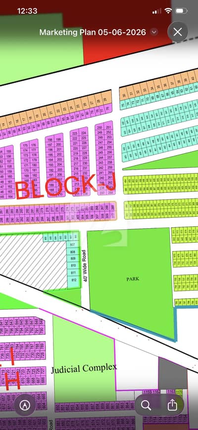 J block 5 Marla road carpet plot available J block 5 Marla road carpet plot available
