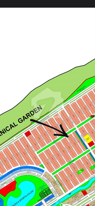 Corner Category Lake Facing Side Park Facing ME - 3 Margla Enclave Near Botanical Garden Plot For Sale