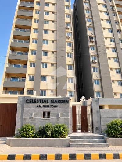 BRAND NEW APARTMENT IN CELESTIAL GARDEN Behind Clifton Block 7 Prime, Secure Location - Near Teen Talwar, Punjab House & Ismail Jamat Khana 2750 Sq Ft -