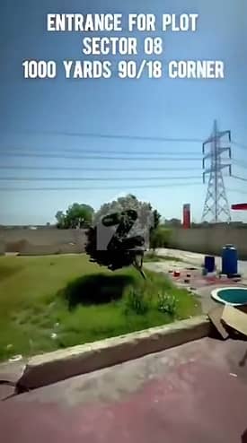 1010 Sq. Yd Commercial Plot Good Location Corner Main 90 Meter Road Available For Sale At Surjani Town Sector 8