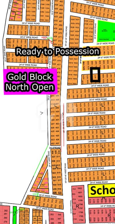 L - 1671 (North Open + Gold Block) North Town Residency Phase - 01 (Surjani) Plot For Sale L - 1671 (North Open + Gold Block) North Town Residency Phase - 01 (Surjani) Plot For Sale