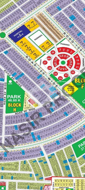 1 Kanal Commercial Plot For Sale On 100 Ft Double Road