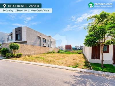 Premium 500 Sq. Yds. Residential Plot for Sale DHA Phase 8, Zone B, D Cutting, Second Belt, near Creek Vista