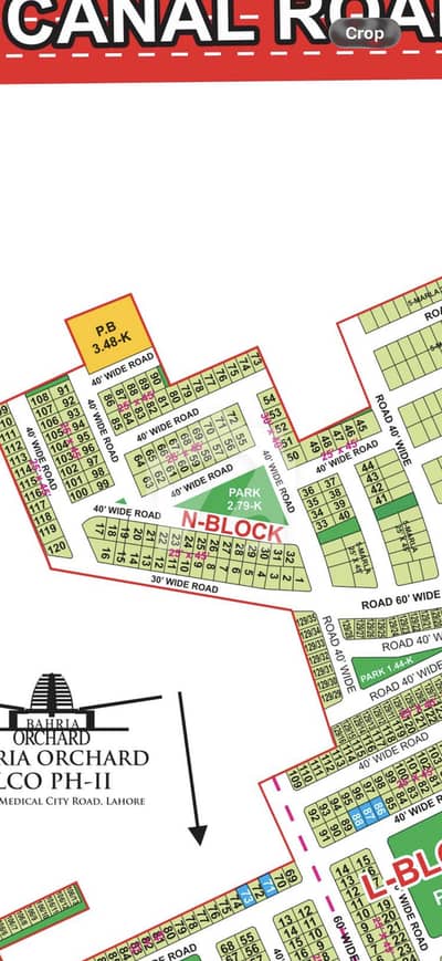 5 Marla lco2 N Open Bahria Orchard Plot For Sale