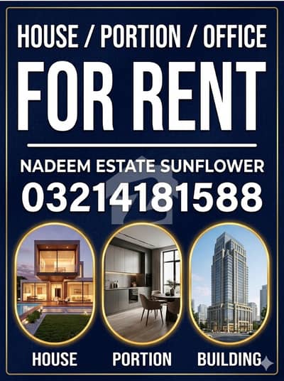 OFFICE 1700 SQF Facing park canal road j1 sunflower available