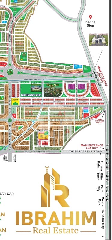 A Block 1 Kenal Plot For Sale In LDA City Lahore 75 Ft Rod