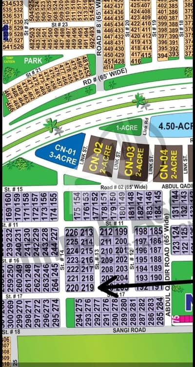 DHA Multan Sector N 2 Kanal Corner Residential Plot Near To Park, Masjid And Commercial.