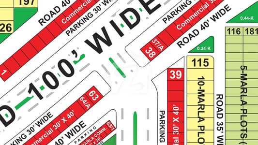 4 Marla Commercial Plot Main boulevard Overseas C block bahria town 4 Marla Commercial Plot Main boulevard Overseas C block bahria town