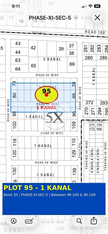 Plot No 95 1 Kanal Block 5x Sector 5 Available For Sale Ideal Location
