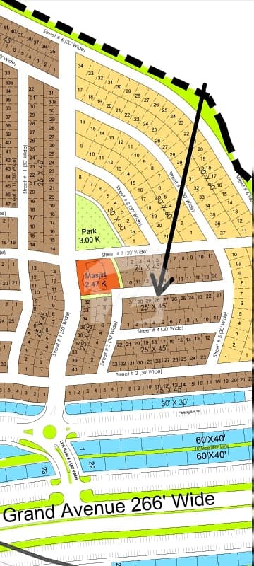 5 Marla All Dues Clear Good Location Plot Near To Park Masjid Main Boulevard Near To Main Gate Adiyala Road 86 Kanal Theme Park Available For Sale
