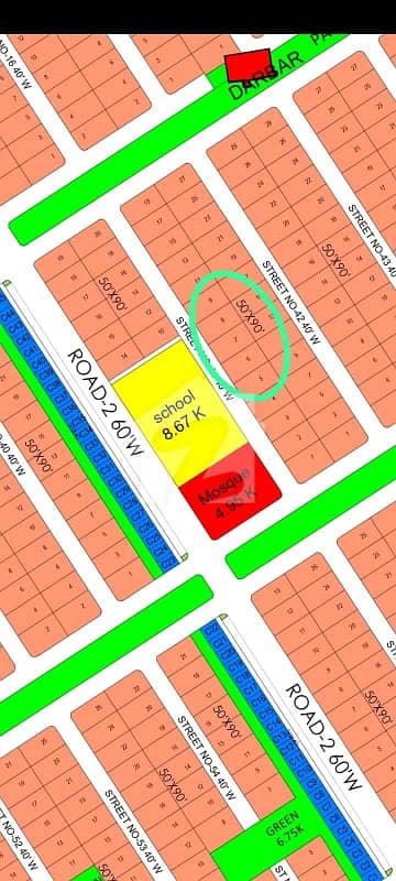 500 Sq. Yards Residential Plot for Sale Airport Enclave, Block A