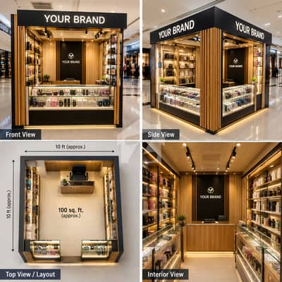 Shopping Mall Kiosk for Booking | Emporium Mall Style | Booking Starts from Rs. 2.5 Lac