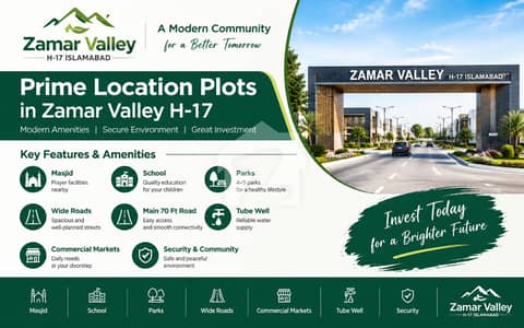 Plot for Sale in Street 10A, Block B, Zamar Valley H-17