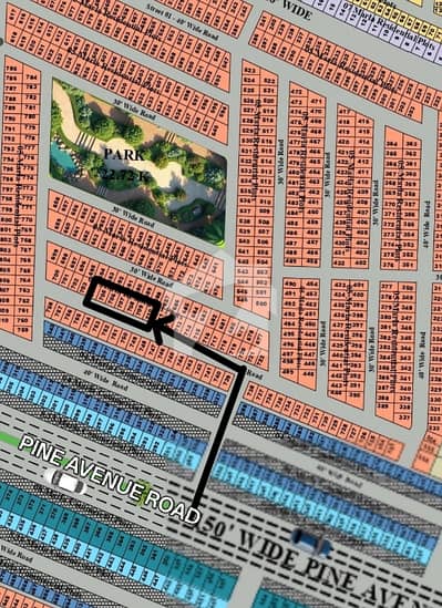 5 MARLA MAIN PINE AVENUE ROAD PLOT FOR SALE