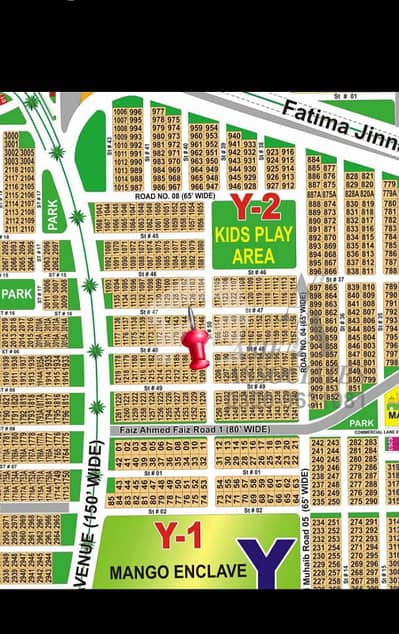 DHA Multan sector Y 1 kanal residential plot near to Park, Masjid and commercial.