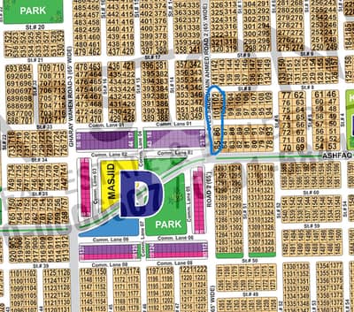1 Kanal Corner Residential Plot For Sale In Sector D, DHA Multan Phase 1 | 65 Ft Road | Near Park, Masjid & Commercial