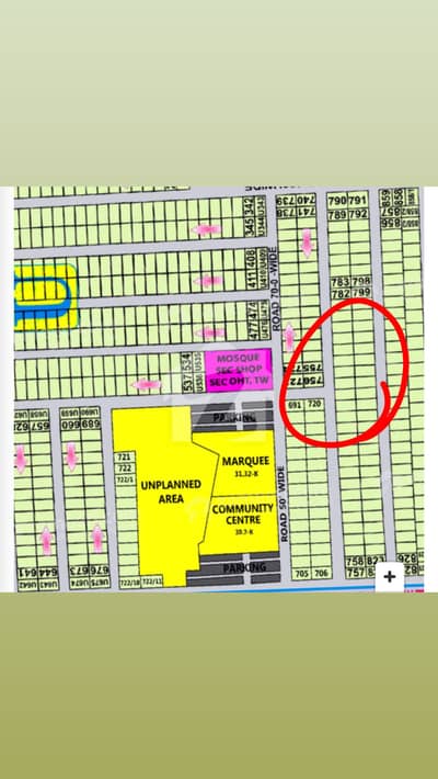 pair of plots 1+1 kanal on very hot location of dha phase 7 block U on 80 ft road