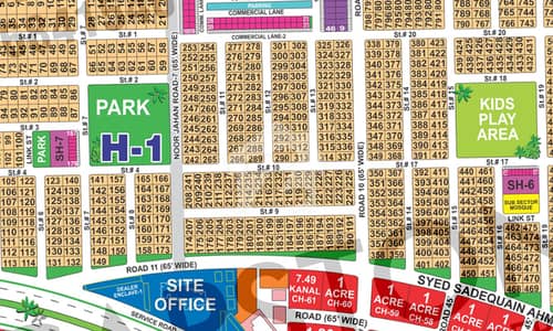 1 Kanal Corner Plot With Extra Land For Sale In Sector H, DHA Multan Phase 1 | 65 Ft Road | Near Masjid & Commercial Market