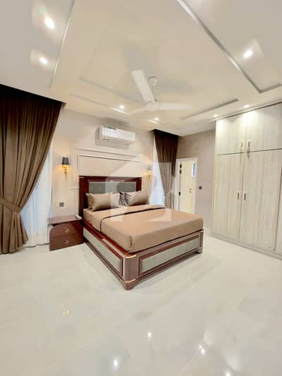 12 MARLA BRAND NEW LUXURY FULLY FURNISHED BEAUTIFUL LUXURY FURNITURE 2 MASTER BEDROOM APARTMENTS IS AVAILABLE FOR RENT IN EX AIR AVENUE DHA PHASE 8 LAHORE.