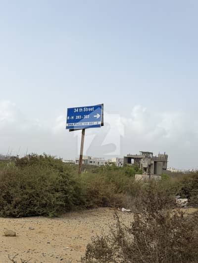 DHA PHASE 8 34 STREET PLOT FOR SALE ZONE D 500 SQUARE YARDS BETWEEN BABAR AND FAISAL PRIME LOCATION BEST FOR INVESTMENT AND HOME