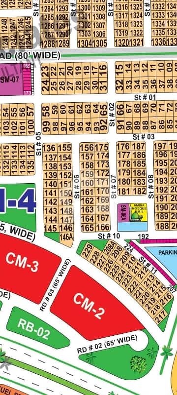 1 Kanal Plot Available For Sale Near Amna Masjid