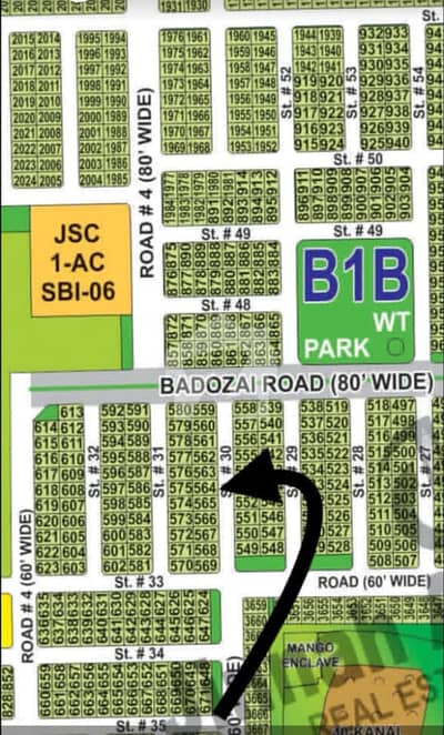 DHA Multan sector B1 10 Marla residential plot near to Park, Masjid and commercial.