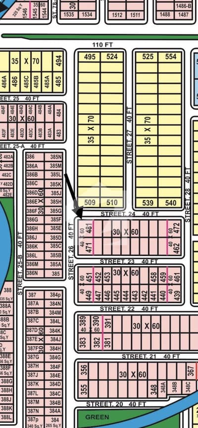 Corner Plot Most Prime Location 2400 Square Feet (40-60)