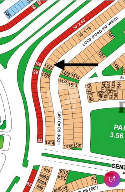 288 Yards Residential Plot For Sale On P8 Loop Road, Bahria Town Karachi Including Extra Land