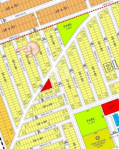 5 Marla Solid Sun Face Plot Block C Faisal Hills For Sale