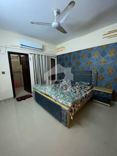 One Bed Fully Furnished Aprtment Available for Rent in Akbar Arcade Gulberg Islamabad