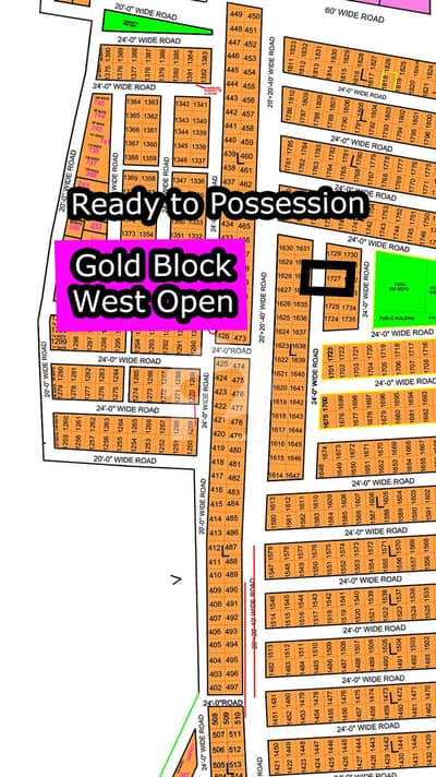 L - 1727 (West Open + Gold Block) North Town Residency Phase - 01 (Surjani)