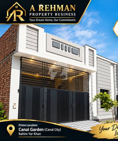 5 MARLA BEAUTIFUL HOUSE FOR SALE Location: Canal Garden (Canal City), Rahim Yar Khan