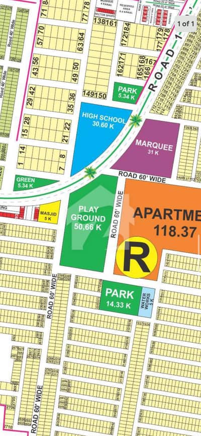 10 Marla Residential Plot for Sale in R Block, DHA 9 Prism, Lahore