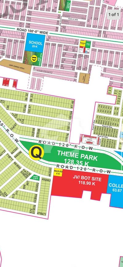 20 Marla Residential Plot for Sale in Q Block, DHA 9 Prism, Lahore