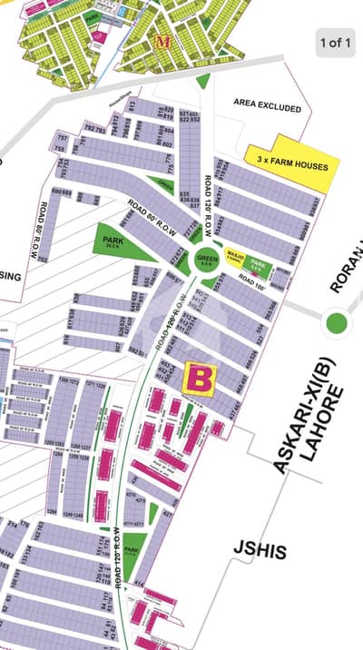 20 Marla Residential Plot for Sale in B Block, DHA 9 Prism, Lahore