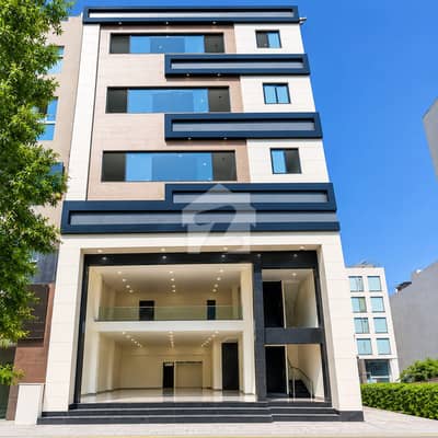 4 Marla Brand New Ground Mezanine Basement Floors Available For Rent Facing Parking Prime Location Of DHA Ph 6