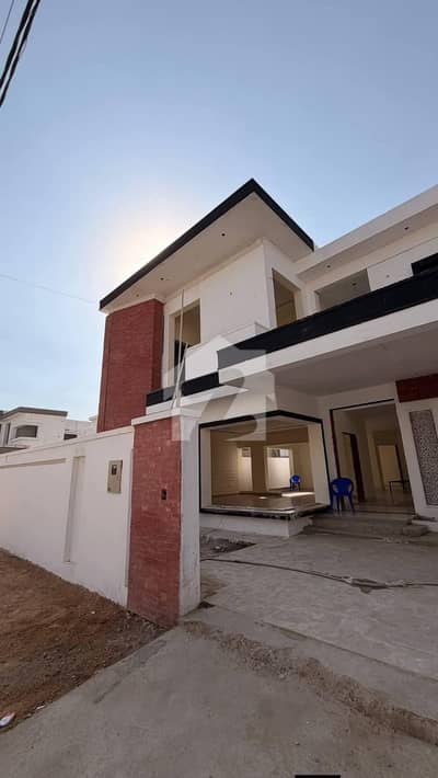 500 Sq. Yards West Open Under-Construction 5-Bedroom House for Sale in Falcon Complex New Malir Easy 6-Month Payment Plan