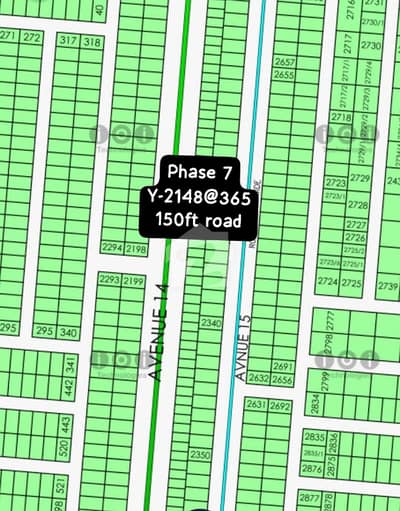 2148-Y Phase 7 10Marla 150ft road Prime location Plot For Sale 2148-Y Phase 7 10Marla 150ft road Prime location Plot For Sale