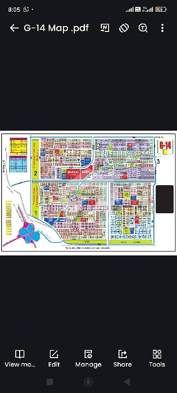 Corner Plot for sale 4.4 marla in Solid land Sector G-14/2, Islamabad.