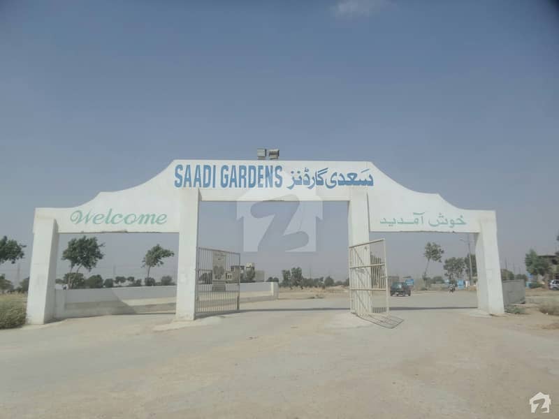 Residential West Open Plot Is Available For Sale In Saadi Garden