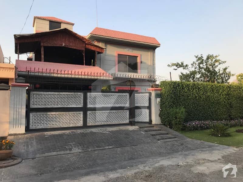 1 Kanal 5 Years Used Beautiful Designed Bungalow Facing Park on very prime hot location in State Life Housing Society Lahore Cantt