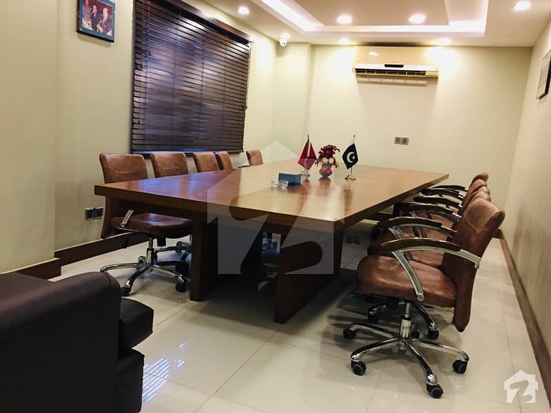 Full Furnished 1995 Square Feet Office Space Available For Rent At Most Prestigious Location Of Bukhari Commercial Area